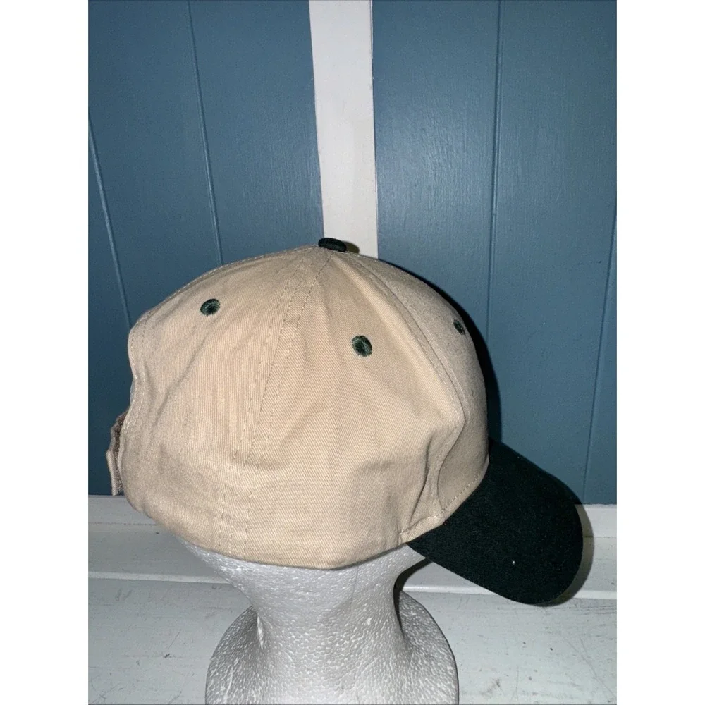 Vintage Fort Collins Municipal Railway Hat Cap Tan Green Sportswear‎ Colorado OS